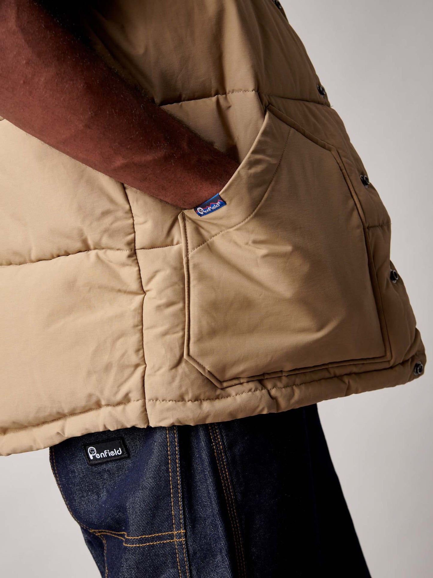 Rockwool Vest in Lead Gray