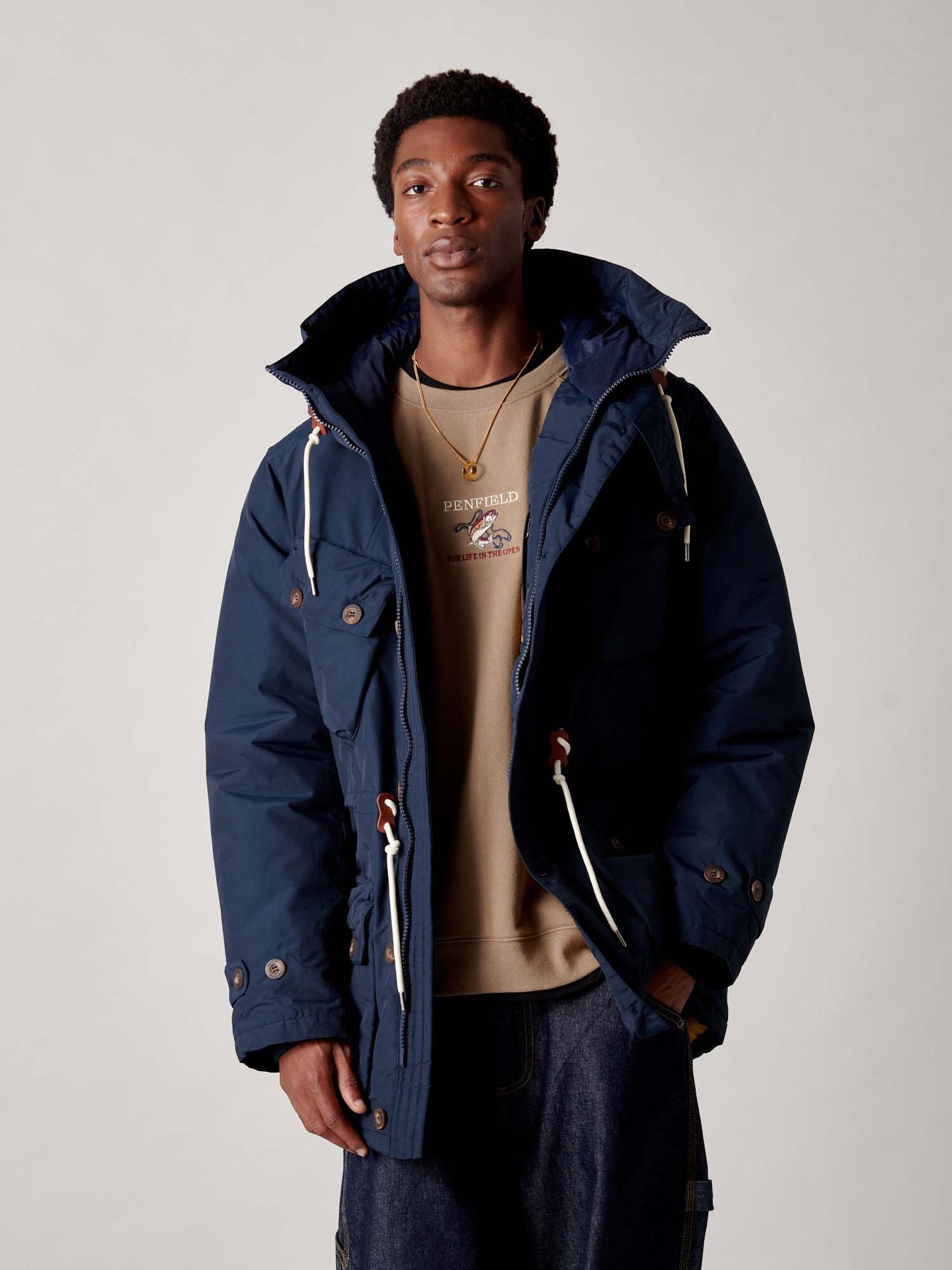 Mountain Parka in Navy Blue