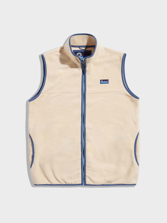 Graylock Fleece Vest in Brown Rice