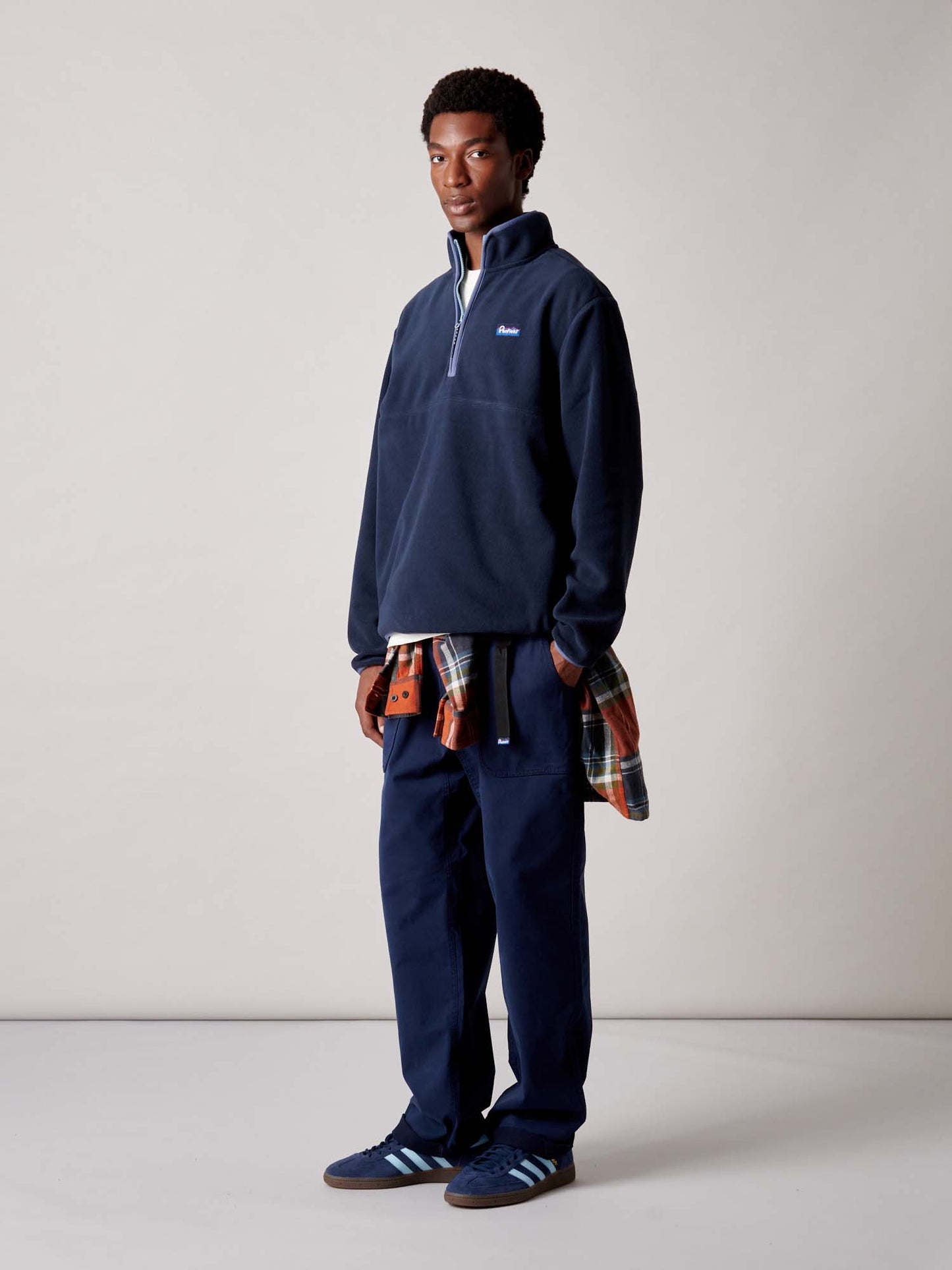 Graylock Fleece ¼ Zip in Navy Blue
