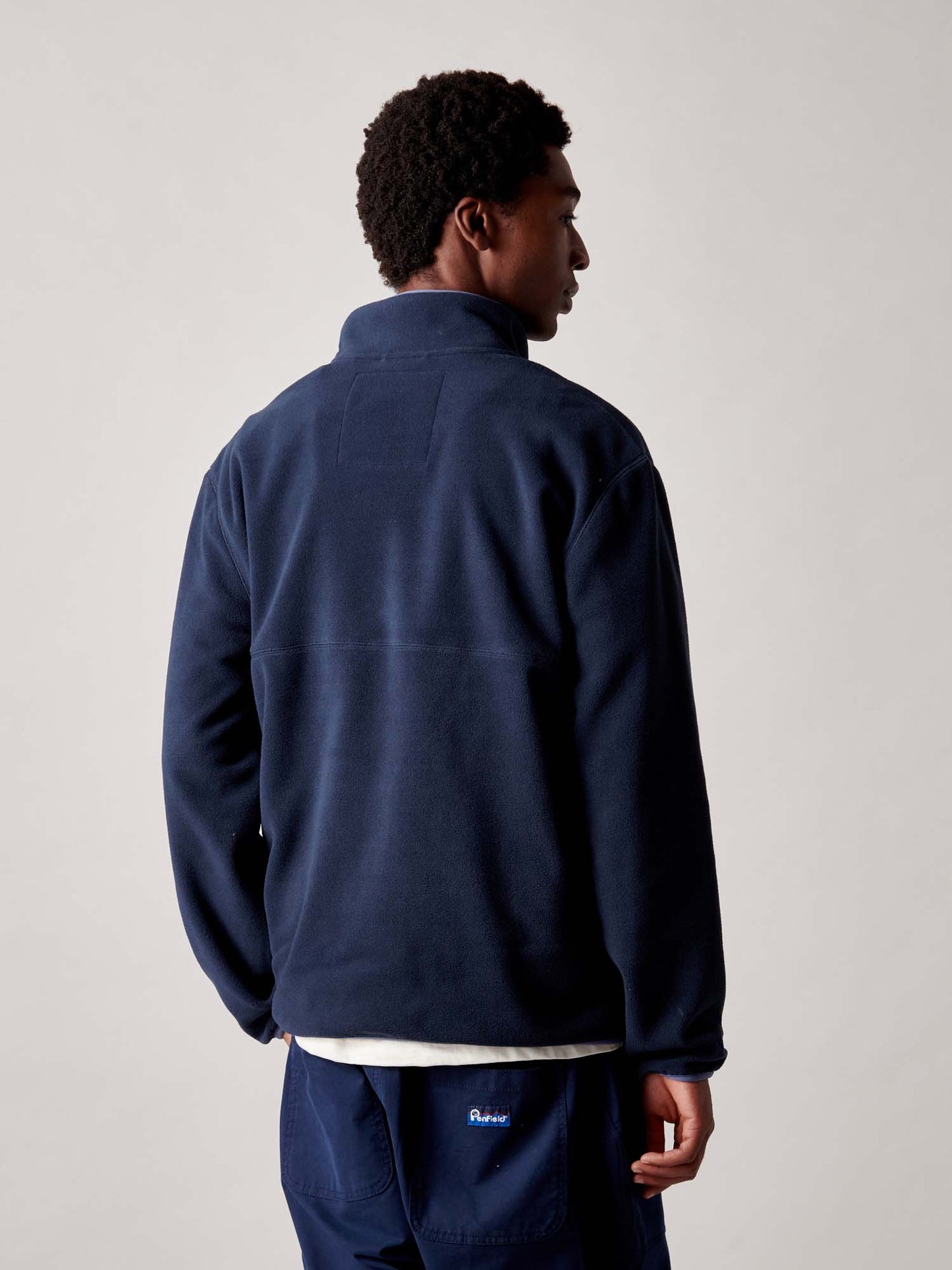Graylock Fleece ¼ Zip in Navy Blue