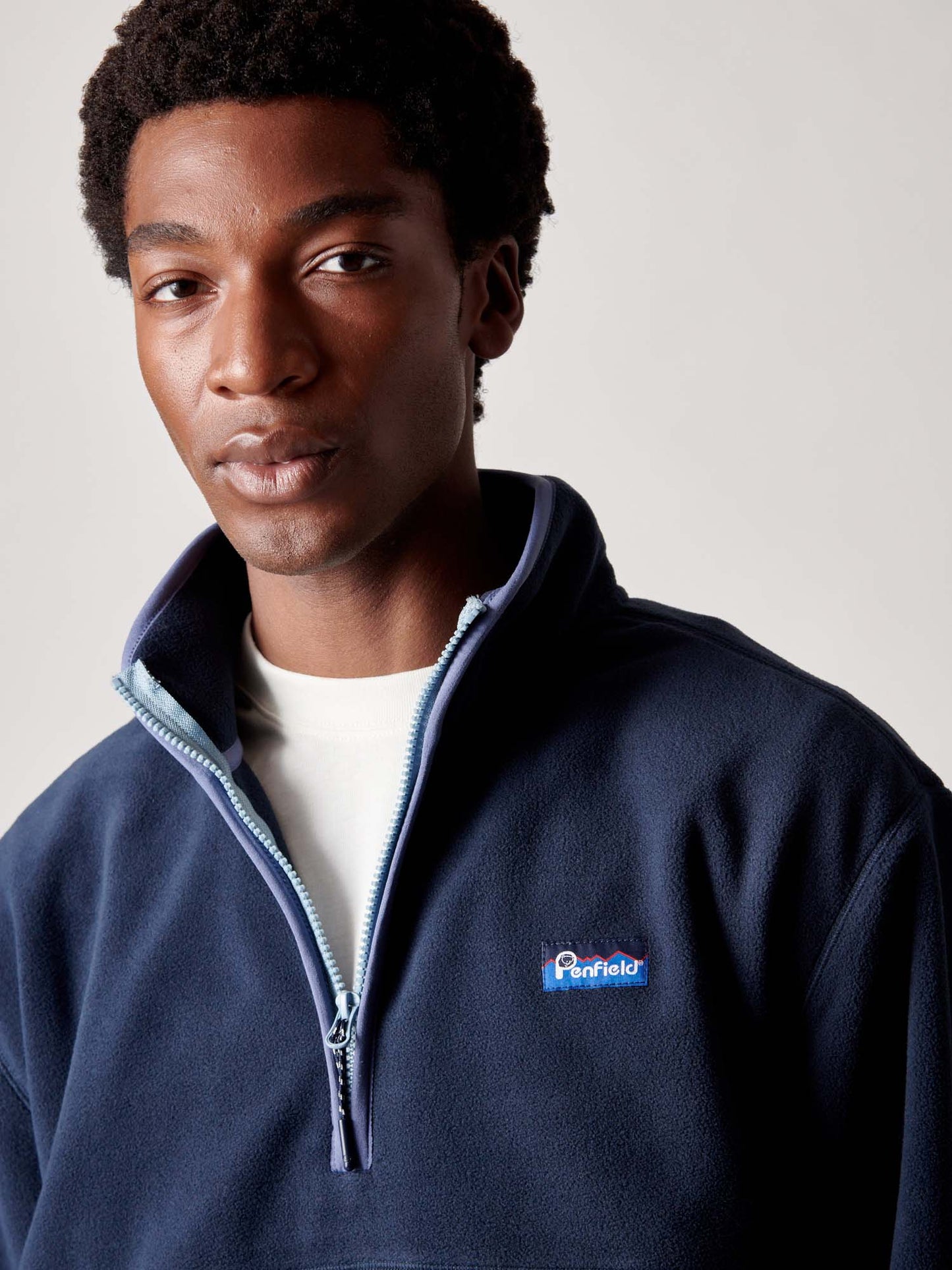 Graylock Fleece ¼ Zip in Navy Blue