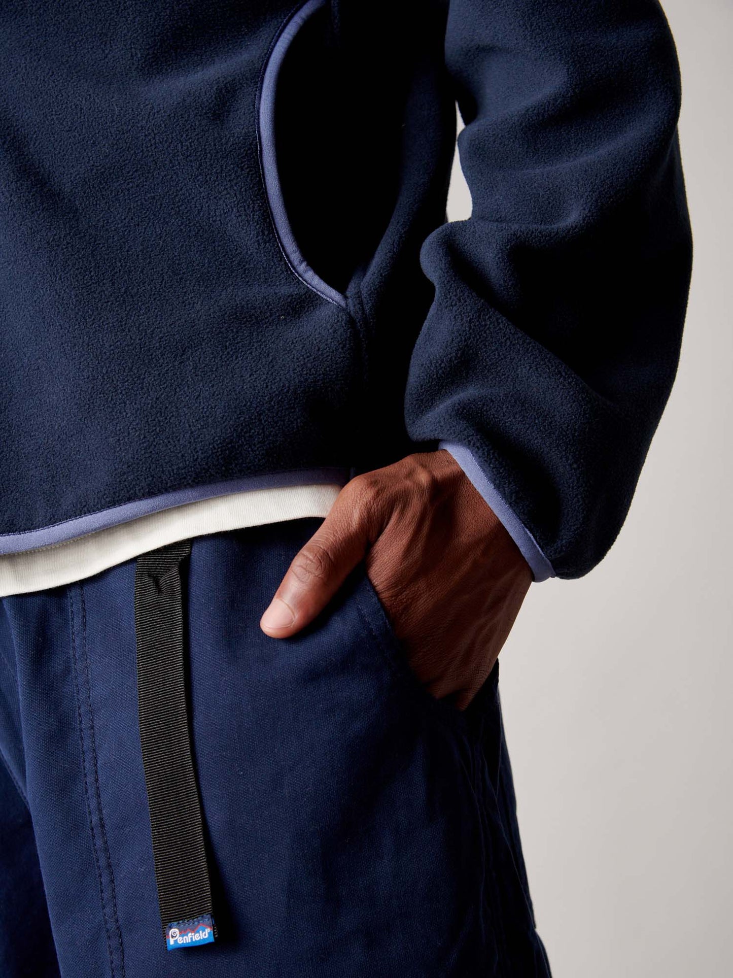 Graylock Fleece ¼ Zip in Navy Blue