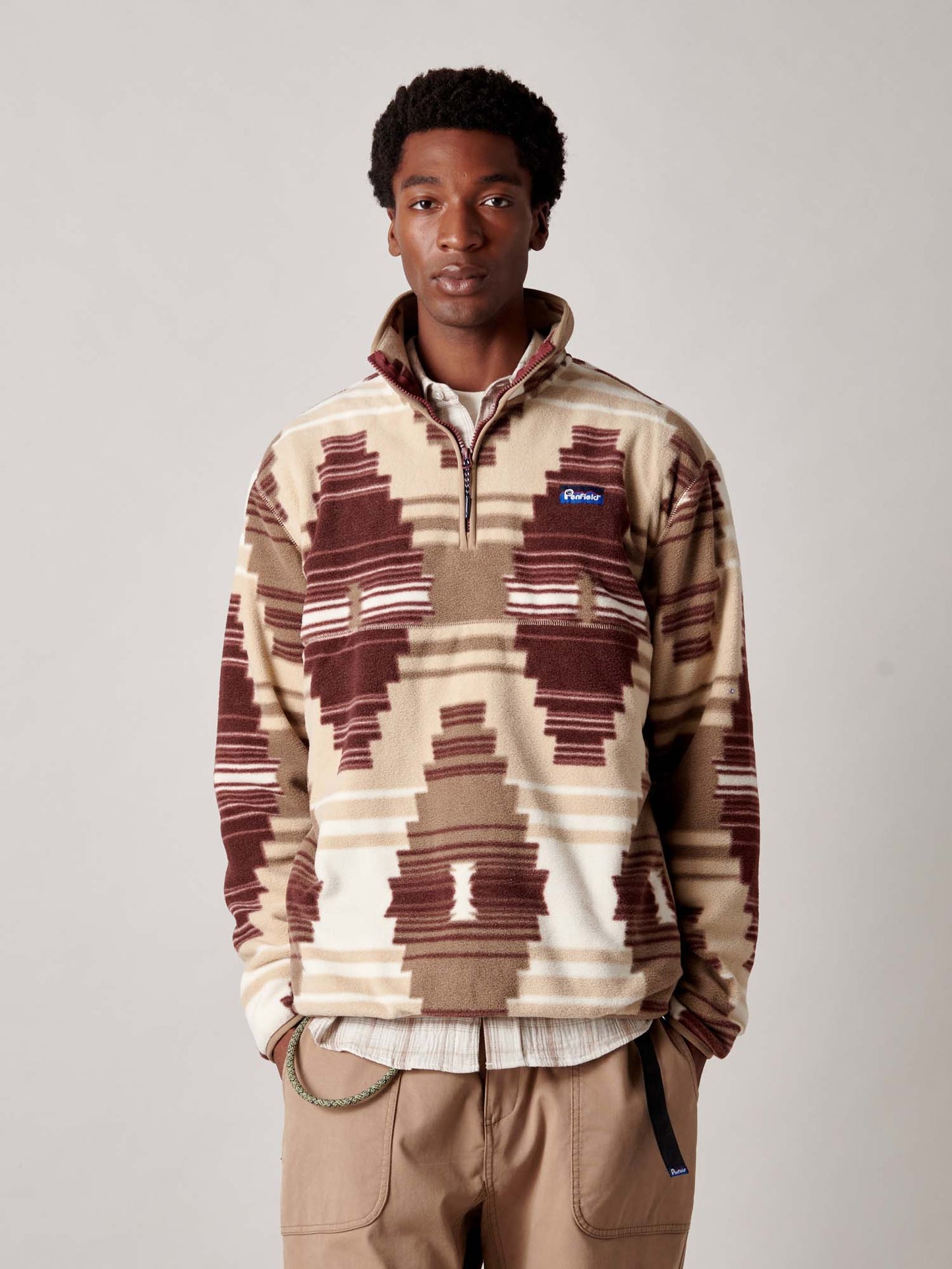 Forefounders Graylock Fleece ¼ Zip in Lead Gray