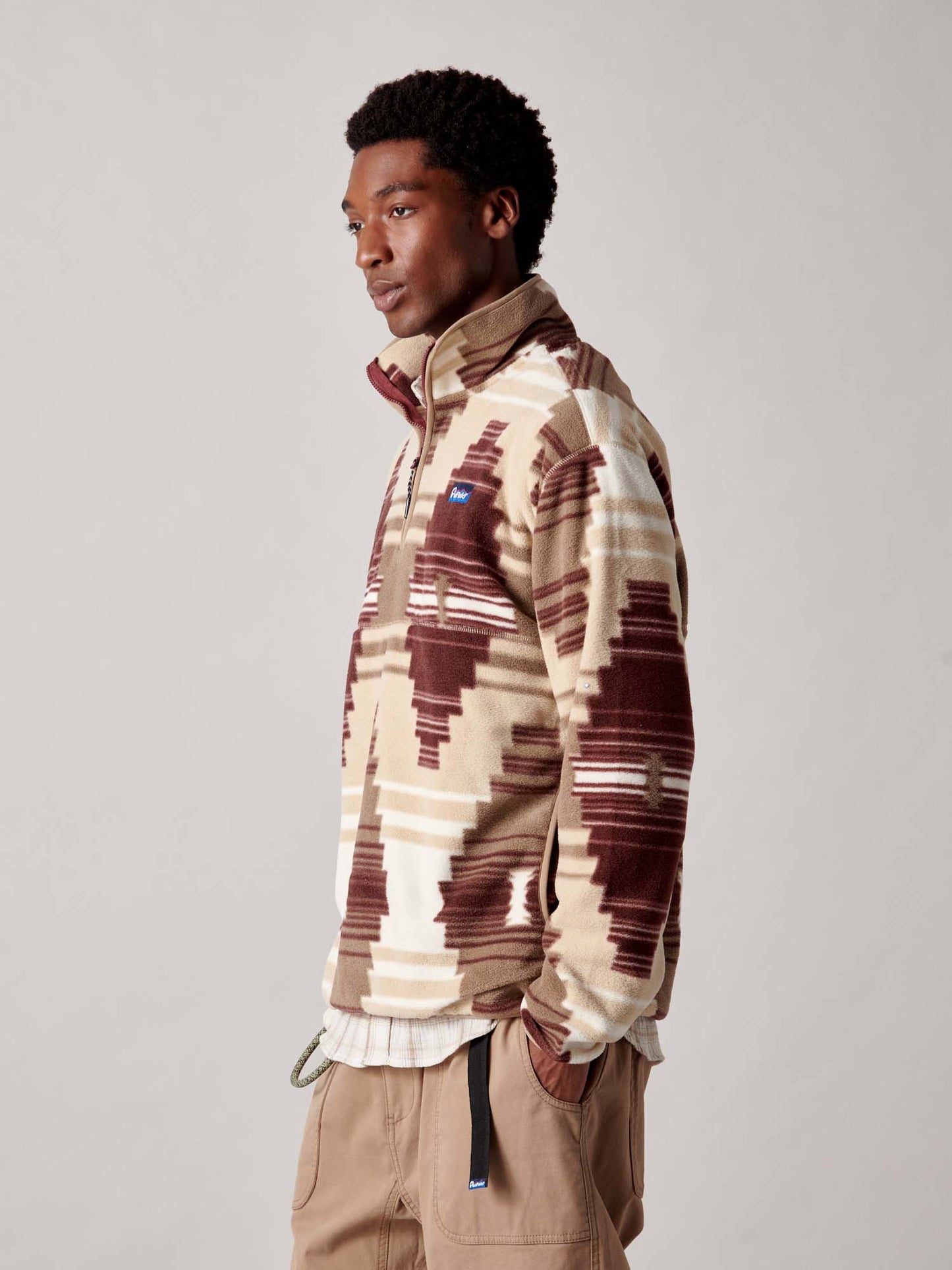Forefounders Graylock Fleece ¼ Zip in Lead Gray