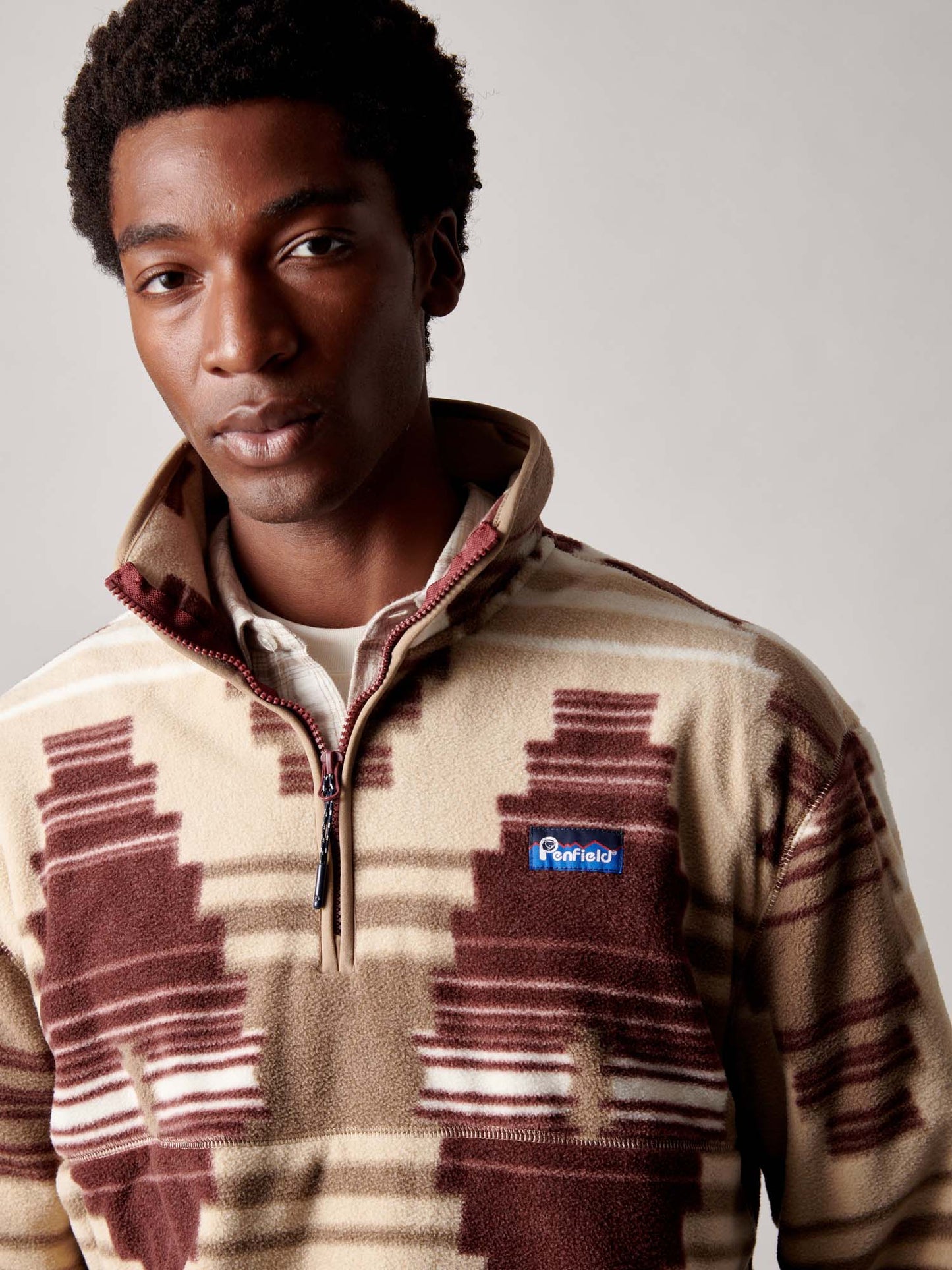 Forefounders Graylock Fleece ¼ Zip in Lead Gray