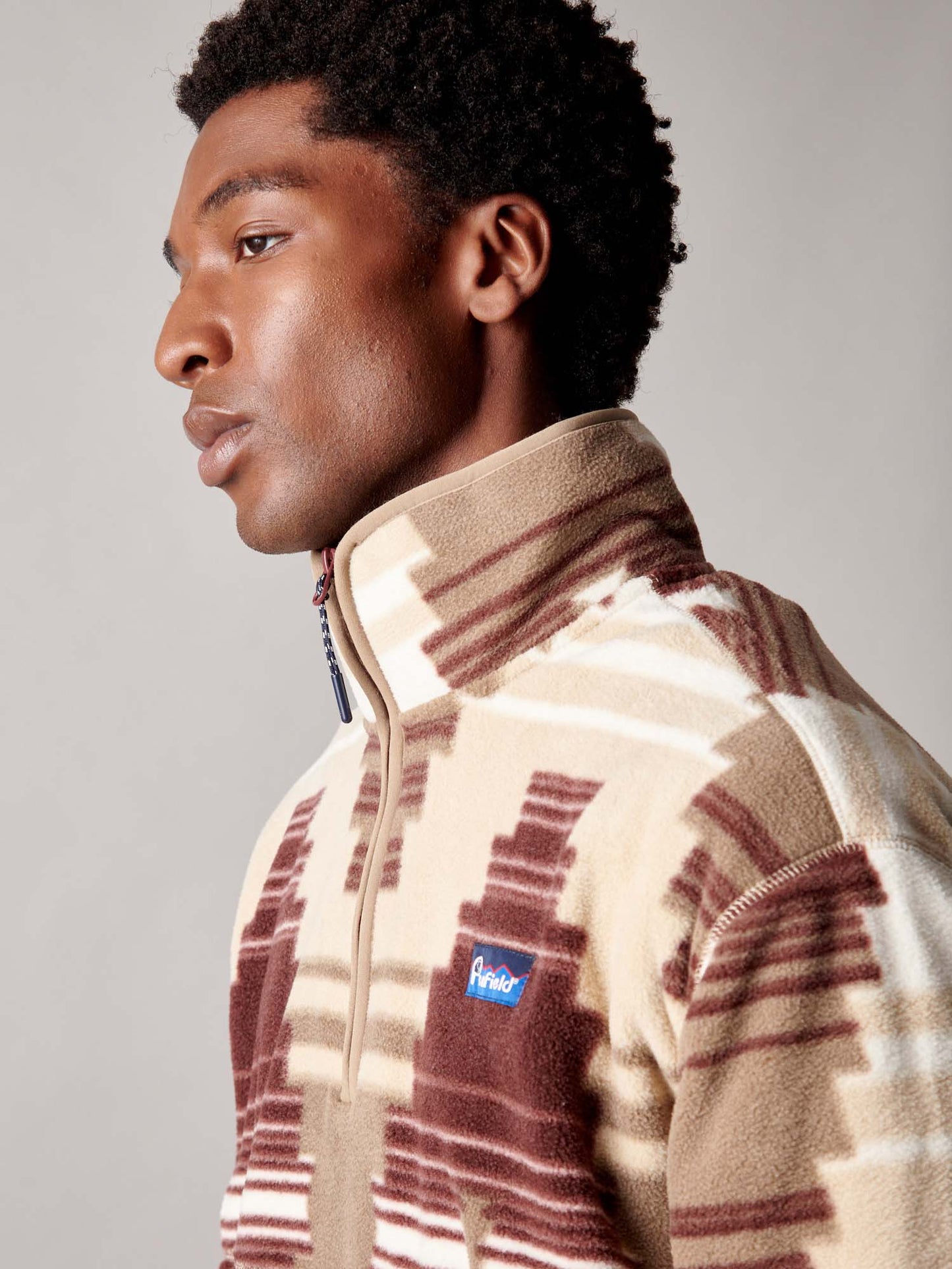 Forefounders Graylock Fleece ¼ Zip in Lead Gray