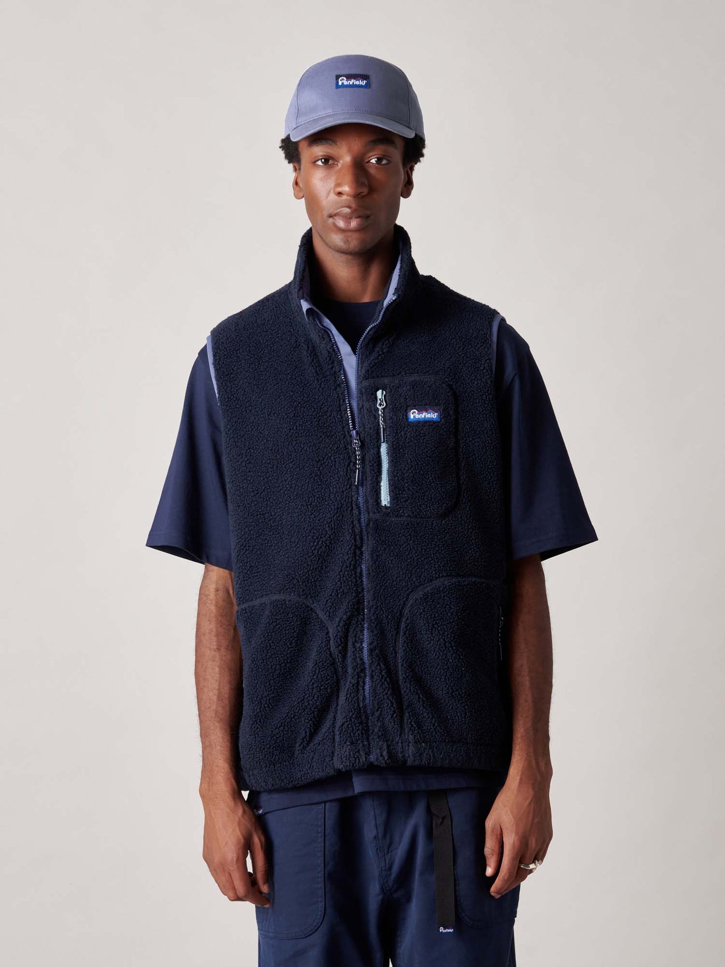 Trailblaze Fleece Vest in Navy Blue