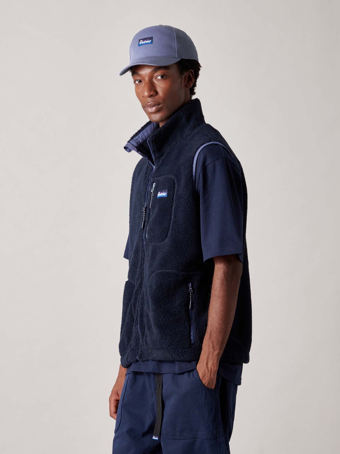 Trailblaze Fleece Vest in Navy Blue