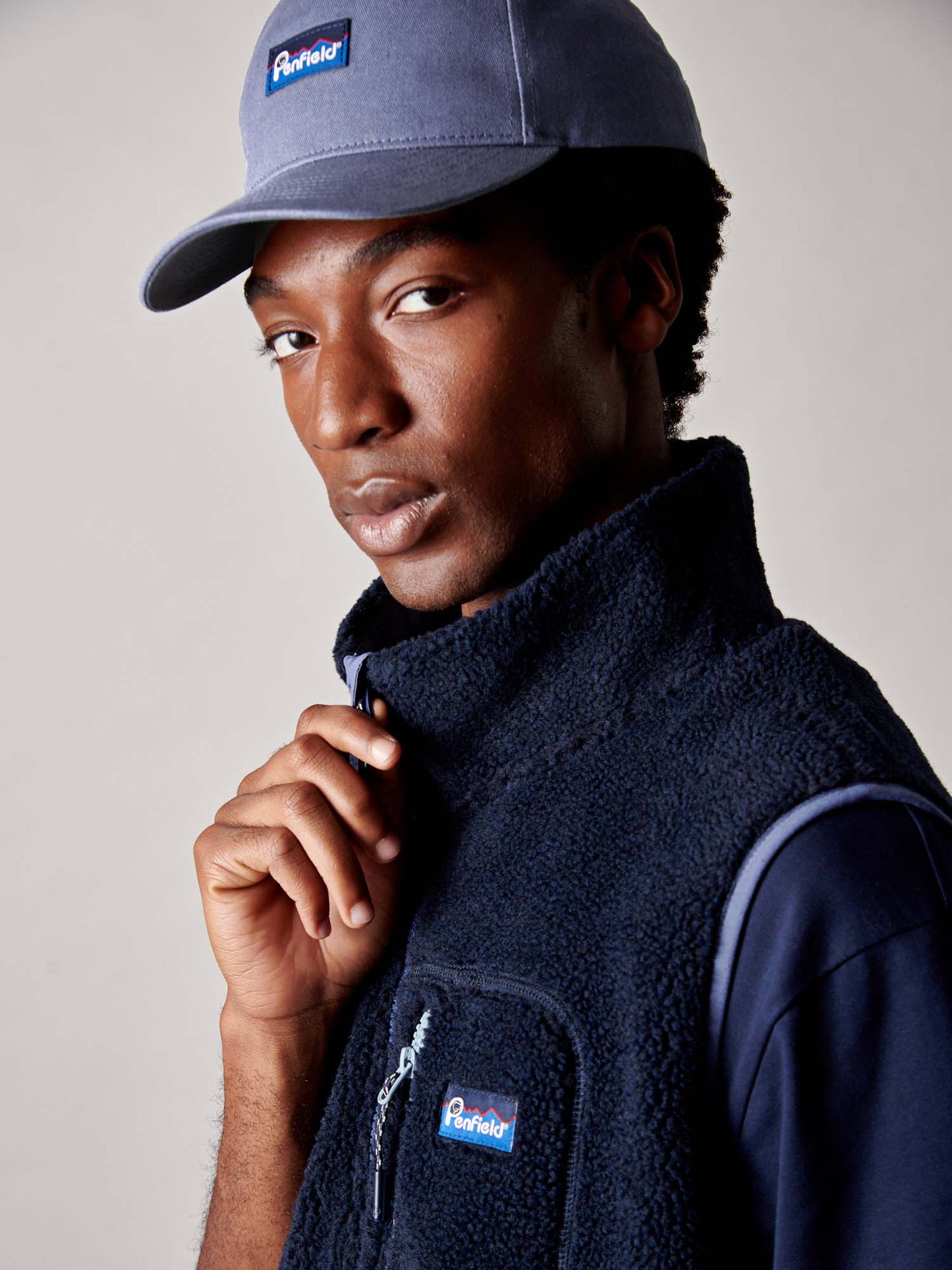 Trailblaze Fleece Vest in Navy Blue