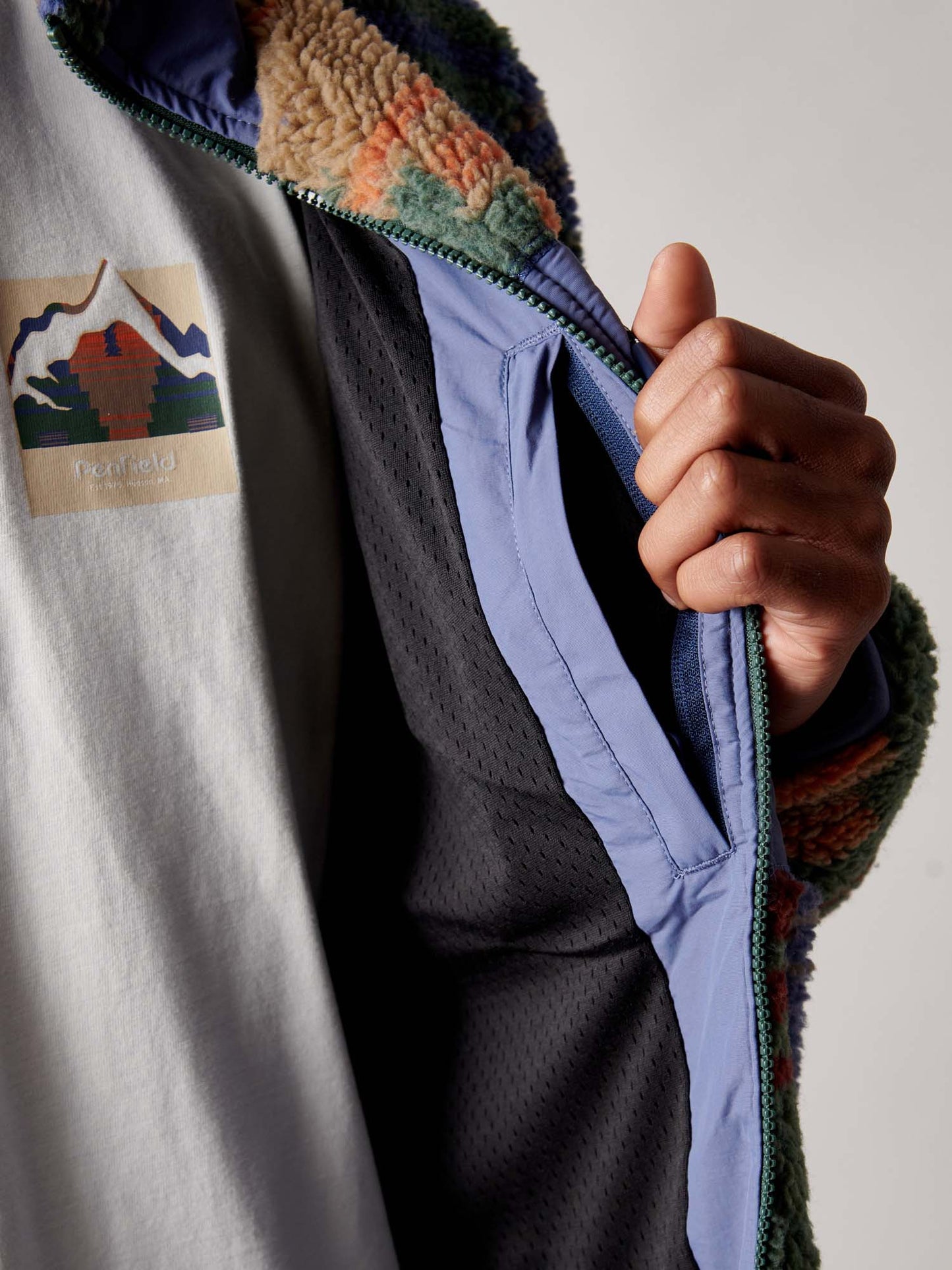 Forefounders Mattawa Fleece Jacket in Lead Gray