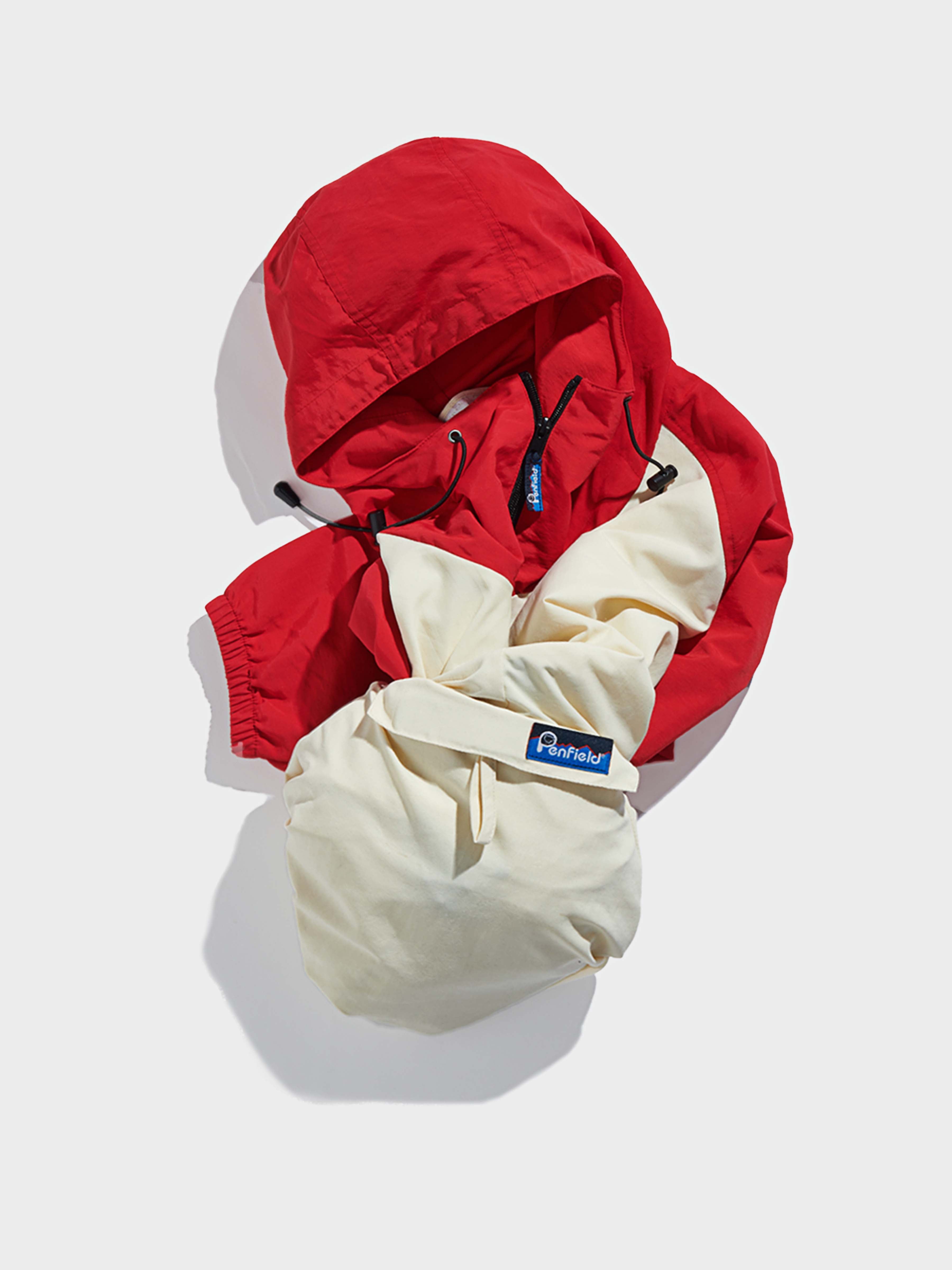 Pac Jac Windbreaker Jacket in True Red